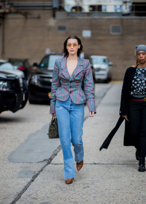 Bella Hadid in Casual Outfit in New York City 
