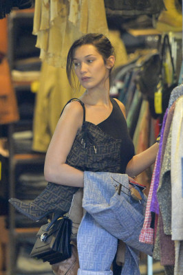Bella Hadid – Shopping for a Halloween Party in Rome, Italy 10/31/2017