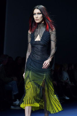 Bella Hadid Supermodel at Milan Fashion Week – Versace Show 