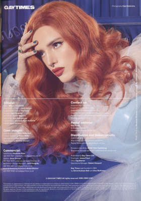 Bella Thorne – Gay Times February 2019
