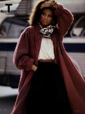 Beverly Johnson & Kelly Emberg ~ US Vogue August 1980 by Arthur Elgort