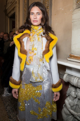 Bianca Balti - Blumarine Autumn/Winter 2018 Fashion Show in Milan