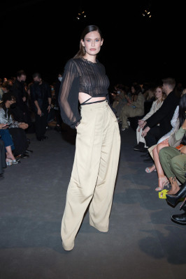 Bianca Balti - Alberta Ferretti Fall/Winter 2022 Fashion Show in Milan