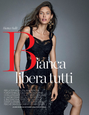 BIANCA BALTI in Elle Magazine, Italy June 2020
