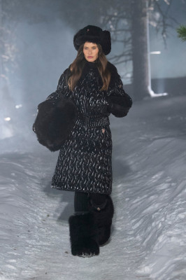 Bianca Balti for Moncler Grenoble F/W 24 Show Saint Moritz