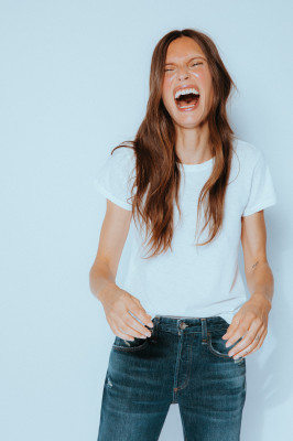 Bianca Balti - Rag &amp; Bone Denim Project Fall 2019
