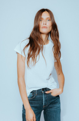 Bianca Balti - Rag &amp; Bone Denim Project Fall 2019