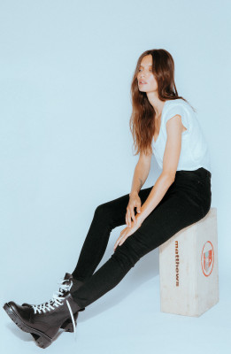 Bianca Balti - Rag &amp; Bone Denim Project Fall 2019