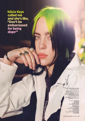 BILLIE EILISH in GQ Magazine, UK July 2020
