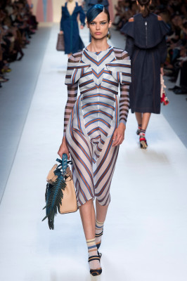 Birgit Kos - Fendi Spring/Summer 2018 Fashion Show in Milan