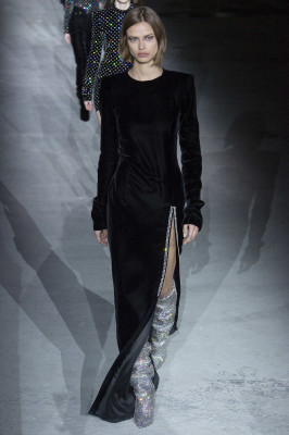 Birgit Kos - Yves Saint Laurent Autumn/Winter 2017 Fashion Show in Paris