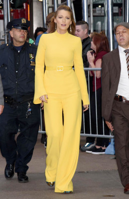 Blake Lively Visits “Good Morning America” in NYC 