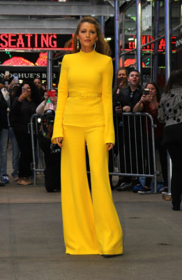 Blake Lively Visits “Good Morning America” in NYC 