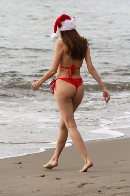 BLANCA BLANCO in Bikini at a Beach in Malibu 12/18/2019