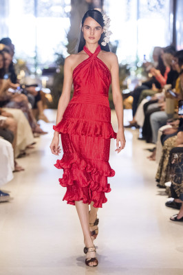 Blanca Padilla - Johanna Ortiz Resort 2020 Fashion Show in New York