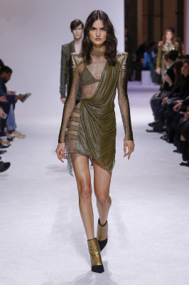 Blanca Padilla - Balmain Menswear Autumn/Winter 2018 Fashion Show in Paris