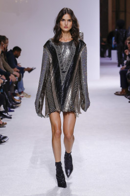 Blanca Padilla - Balmain Menswear Autumn/Winter 2018 Fashion Show in Paris