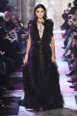 Blanca Padilla - Elie Saab Couture Spring/Summer 2018 Fashion Show in Paris