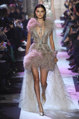 Blanca Padilla - Elie Saab Couture Spring/Summer 2018 Fashion Show in Paris