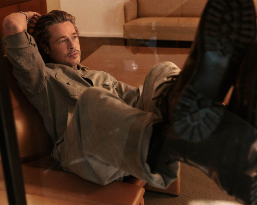 Brad Pitt by Mikael Jansson for Brioni Campaign S/S 2021