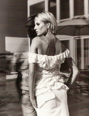 Bridget Hall ~ ELLE Sweden February 2002 #163 by Gilles Bensimon