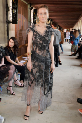 Brie Larson at Rodarte Show Fall Winter 2017 – Haute Couture Fashion Week, Paris