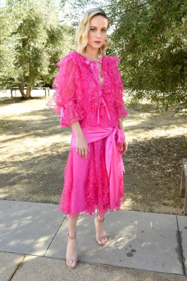 Brie Larson- JNSQ Rose Cru Debuts Alongside Rodarte FW/19 Runway Show