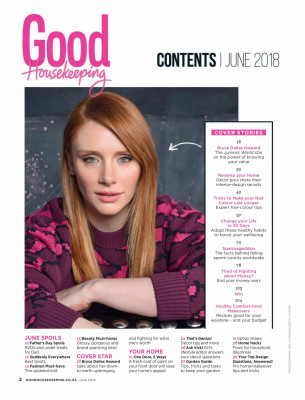 Bryce Dallas Howard in Good Housekeeping, June 2018