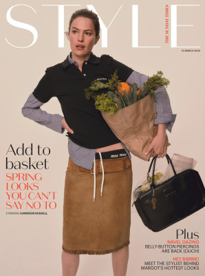 Cameron Russell ~ The Sunday Times Style Magazine UK 03-2024 by Clément Pascal