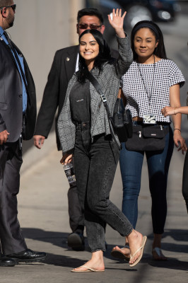 Camila Mendes-  Visits Jimmy Kimmel Live! in Hollywood