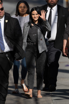 Camila Mendes-  Visits Jimmy Kimmel Live! in Hollywood