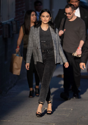 Camila Mendes-  Visits Jimmy Kimmel Live! in Hollywood