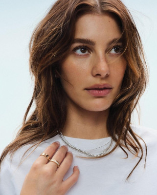 Camila Morrone for Brilliant Earth Sol jewelry advertising campaign
