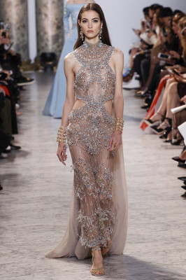 Camille Hurel - Elie Saab Couture Spring/Summer 2017 Fashion Show in Paris |