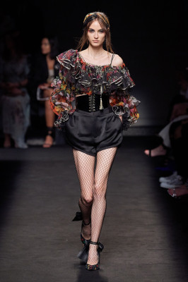 Camille Hurel - Dundas Couture Fall/Winter Fashion Show in Milan