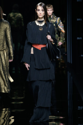 Camille Hurel - Balmain Menswear Fashion Show in paris