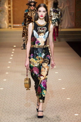 Camille Hurel - Dolce &amp; Gabbana Fall/Winter Fashion Show in Milan