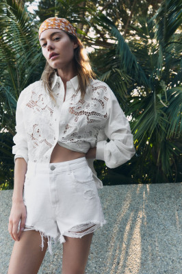 Camille Rowe for Zara