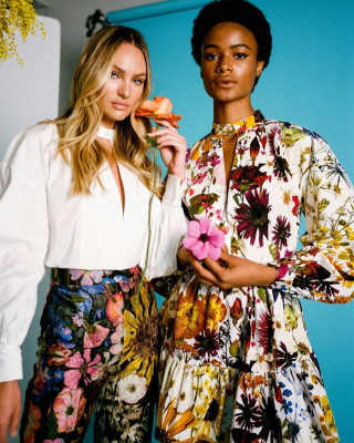 Candice Swanepoel for Oscar de la Renta, F/W 2021