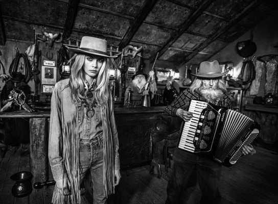 Cara Delevingne by David Yarrow for his New ‘Wild West’ Series