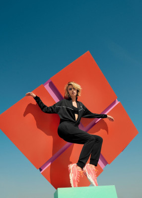 CARA DELEVINGNE at Puma’s Cell Stellar Neon Collection, 2019