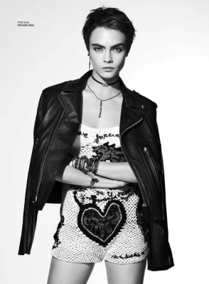 Cara Delevingne in Glamour Magazine, February 2018