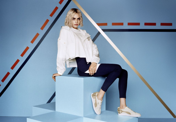 Cara Delevingne – Puma Suede Bow Varsity Trainer Campaign