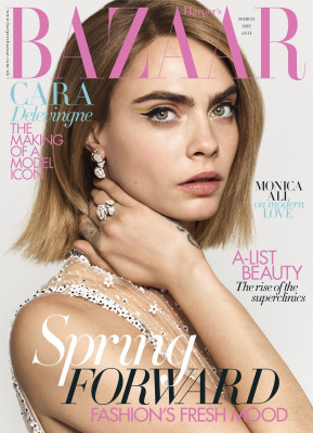 Cara Delevingne by Pamela Hanson for UK Harper's Bazaar (March 2022)