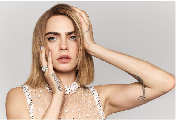 Cara Delevingne by Pamela Hanson for UK Harper's Bazaar (March 2022)