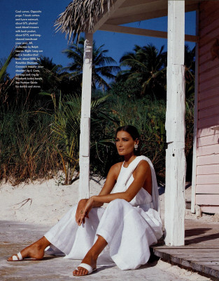 Carla Bruni ~ US Harper&#039;s Bazaar April 1991 by Rico Puhlmann