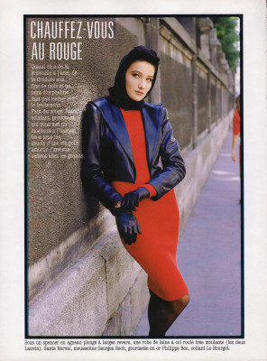 Carla Bruni ~ COSMOPOLITAN France September 1986
