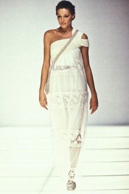 Carla Bruni at Giorgio Armani SS 1994