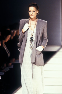 Carla Bruni at Giorgio Armani SS 1994