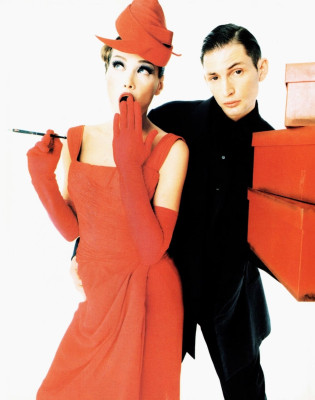 Carla Bruni for L’Uomo Vogue February 1995